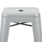 Flash Furniture 30" High Metal Indoor Stackable Bar Stool, Silver, PK4 4-ET-31320-30-SV-R-GG - alternate 9
